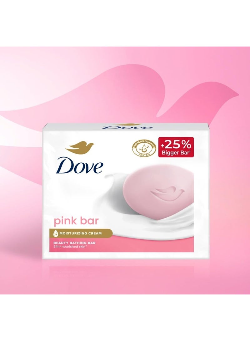 Dove Pink Beauty Bar pack of 2, 125g each for Even Toned Nourished Skin with Plant Based Cleansers and pH balanced formula - Image 3